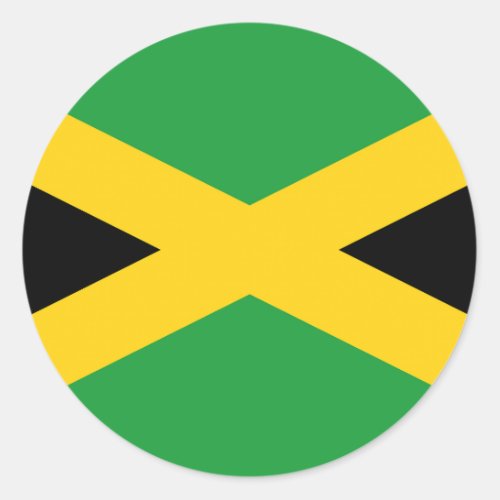 Flag Jamaica Classic Round Sticker