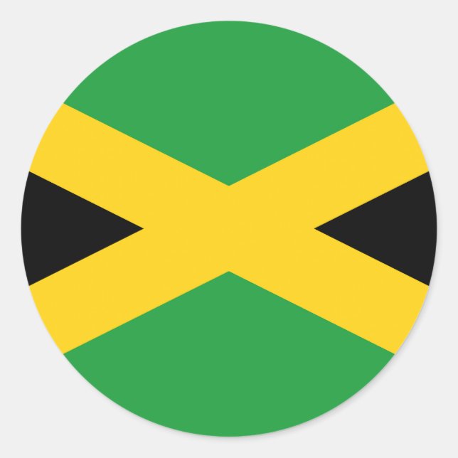 Flag Jamaica Classic Round Sticker (Front)