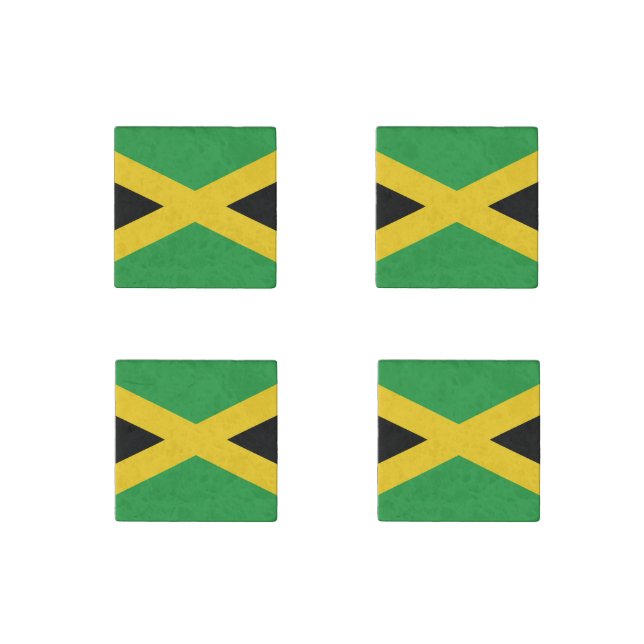 Flag Jamaica Stone Magnet (Front)