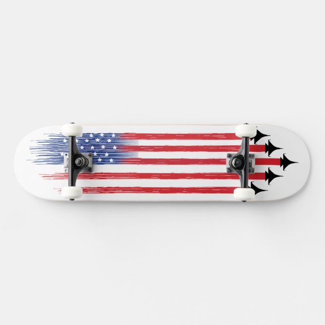 Flag Jets  Skateboard (Horz)