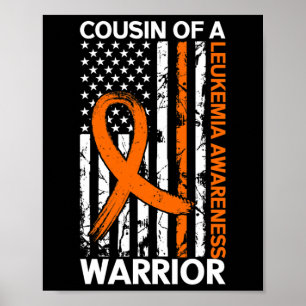 Flag Leukemia Awareness Month Us American For Cous Poster
