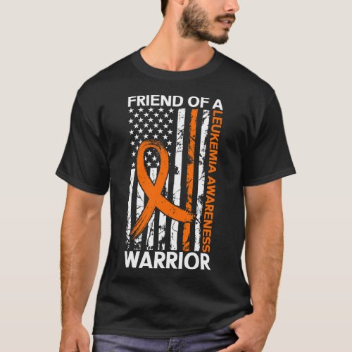 Flag Leukemia Awareness Month Us American For Frie T_Shirt