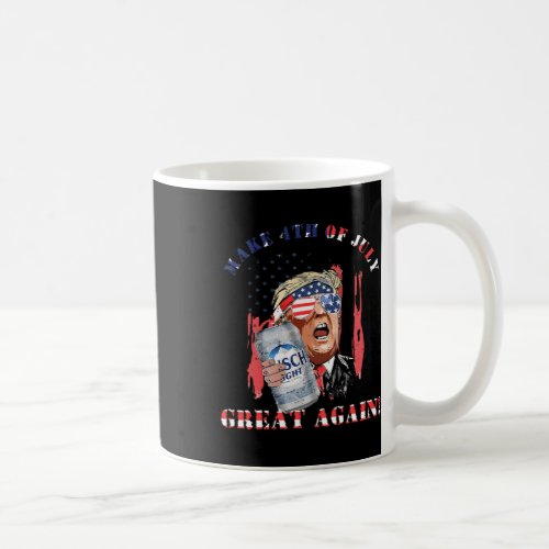 Flag Make 4th Of July Great Again Funny Trump Drin Coffee Mug