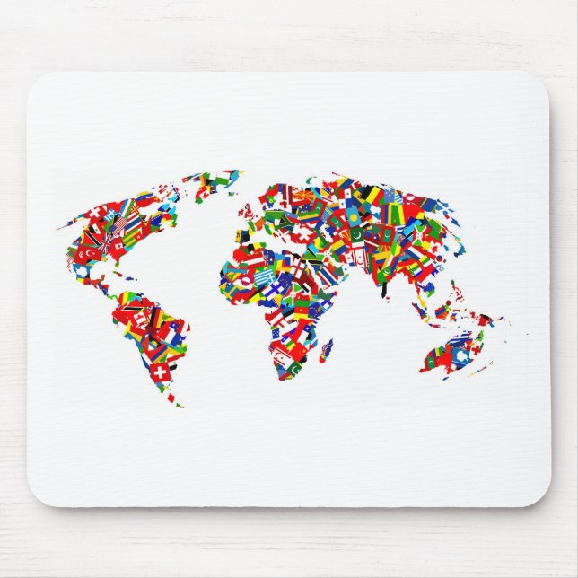 Flag Map Mouse Pad (Front)