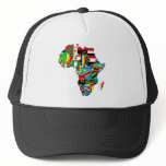 Flag Map of Africa Flags - African Culture Gift Trucker Hat