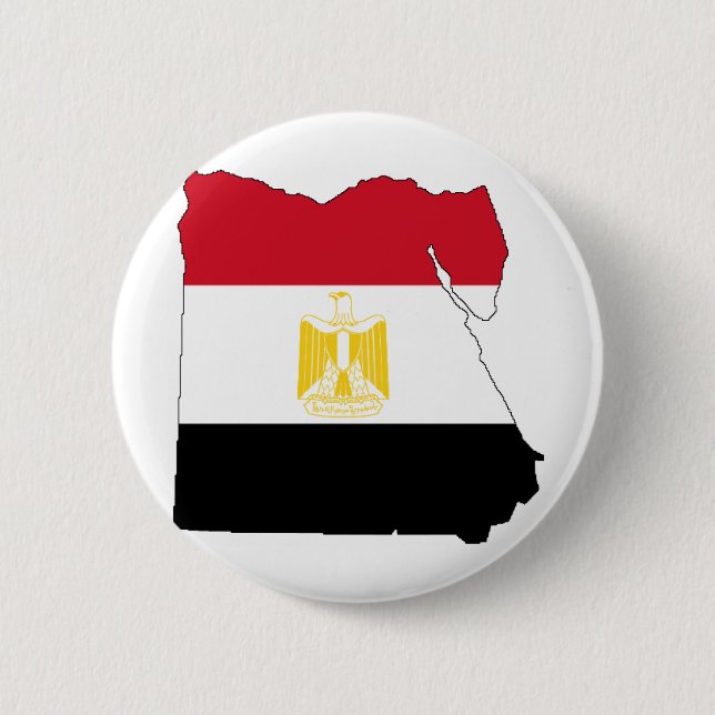 Flag/Map of Egypt Button (Front)