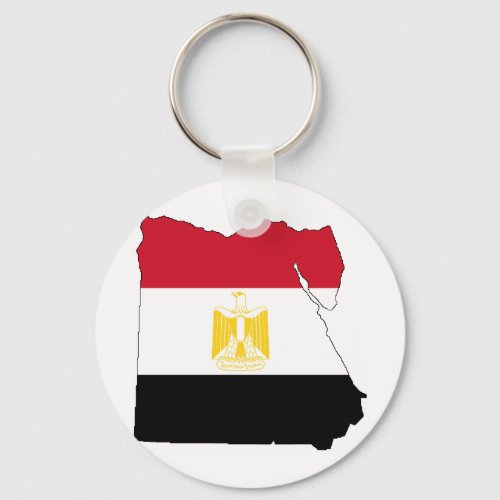 FlagMap of Egypt Keychain