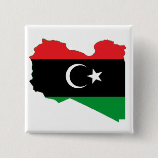 Flag-map of Kingdom of Libya Pinback Button