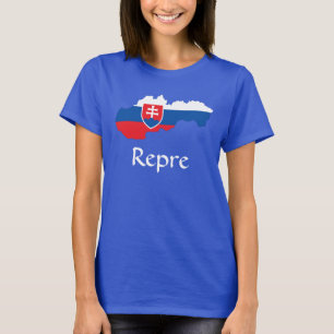 Flag Map of Slovakia Repre T-Shirt