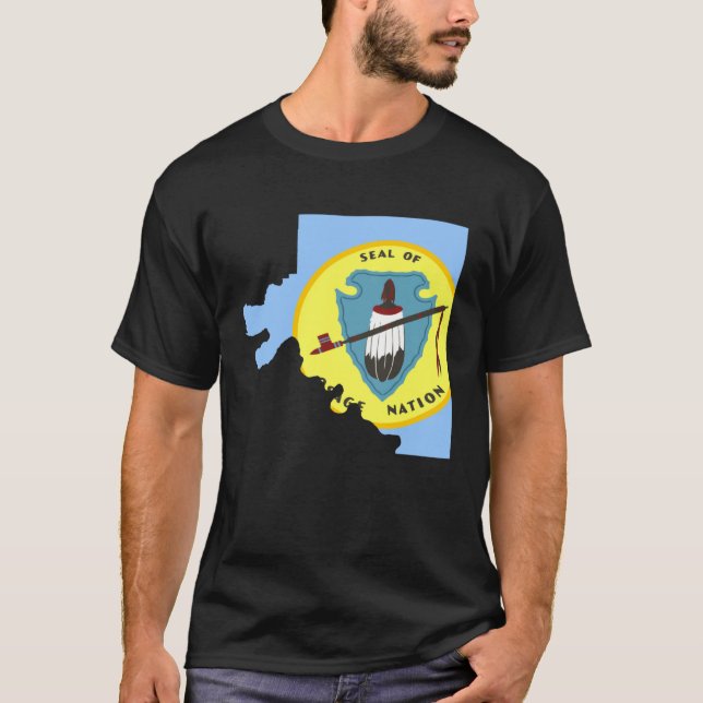 Flag map of the Osage Nation T-Shirt (Front)