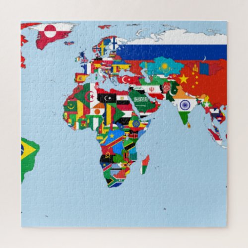Flag Map of the World 2 Jigsaw Puzzle