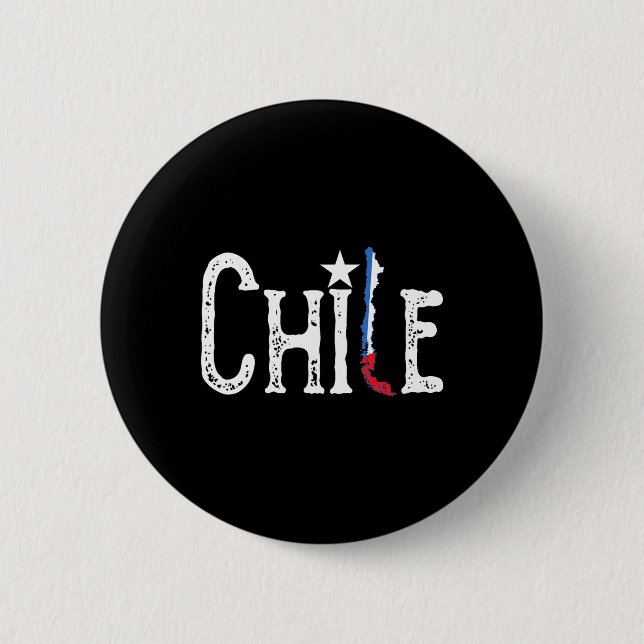 Flag Map Patriotic Independence Day  Button (Front)