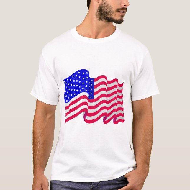 flag men's shirt (Front)
