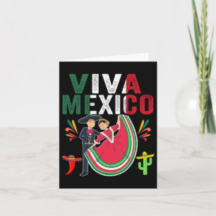 Flag Mexico Independence Day Mexican Men Women Kid Card