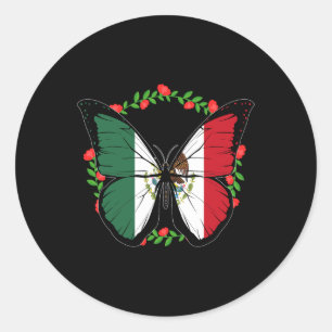 Flag Mexico Independence Day Mexican Men Women Kid Classic Round Sticker
