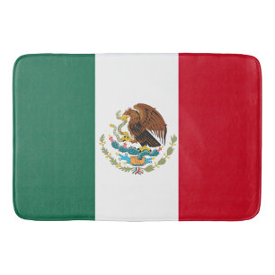 Flag Mexico Tricolor Bath Mat