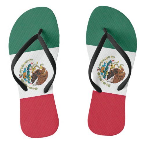 Flag Mexico Tricolor Flip Flops