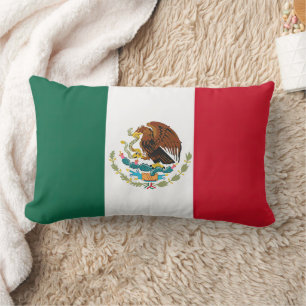 Flag Mexico Tricolor Lumbar Pillow
