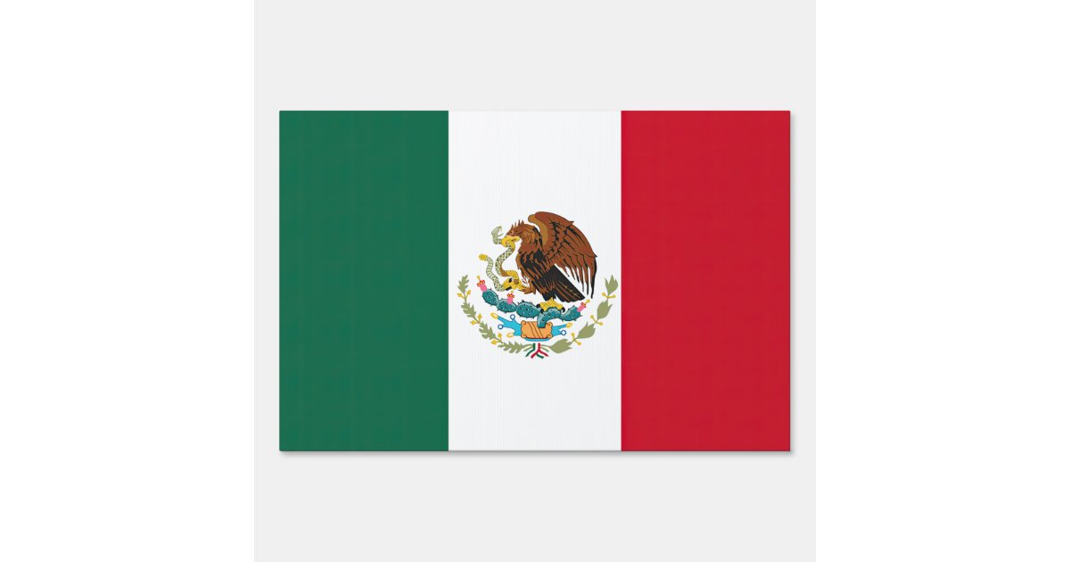 Flag Mexico Tricolor Sign | Zazzle