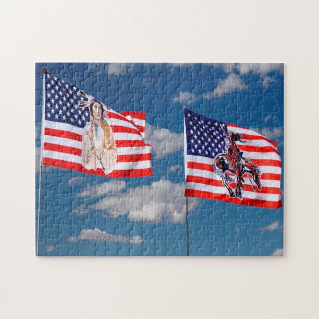Flag Monument Calley Arizona Jigsaw Puzzle (Horizontal)