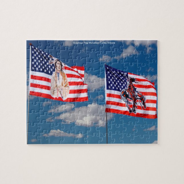 Flag Monument Calley Arizona Jigsaw Puzzle (Horizontal)