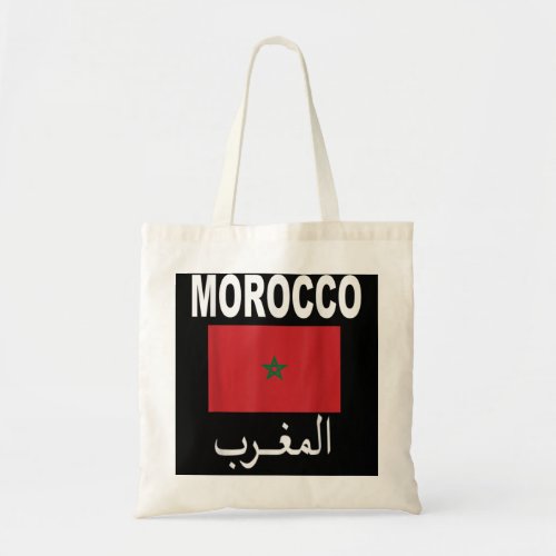 Flag Morocco T_Shirt Moroccan Flags Gift Soccer Je Tote Bag