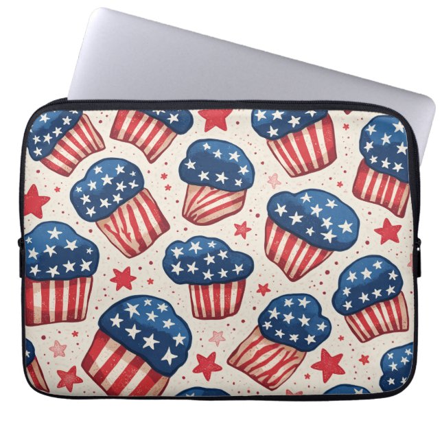 flag muffin laptop pouch laptop sleeve (Front)