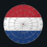 Flag Netherlands Tricolor Dart Board<br><div class="desc">Flag of the Netherlands: "I will maintain". It consists of three horizontal stripes: red,  white and blue.</div>