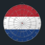 Flag Netherlands Tricolor Dart Board<br><div class="desc">Flag of the Netherlands: "I will maintain". It consists of three horizontal stripes: red,  white and blue.</div>