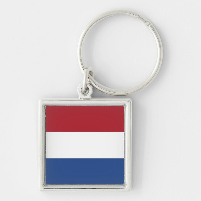 Flag Netherlands Tricolor Keychain (Front)