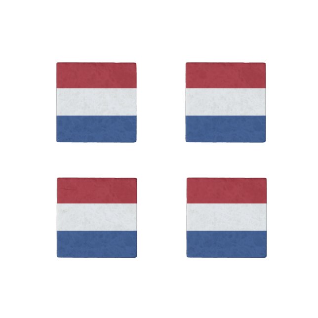 Flag Netherlands Tricolor Stone Magnet (Front)