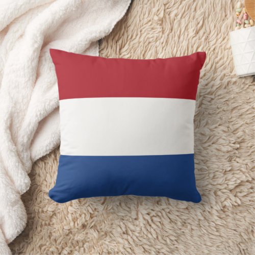 Flag Netherlands Tricolor Throw Pillow