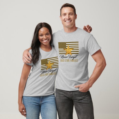 Flag _ Never Forget Gold Star Families Browns T_Shirt