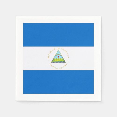 Flag Nicaragua Paper Napkins