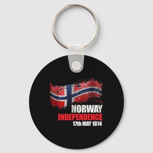 Flag Norwegian Independence Day  Keychain