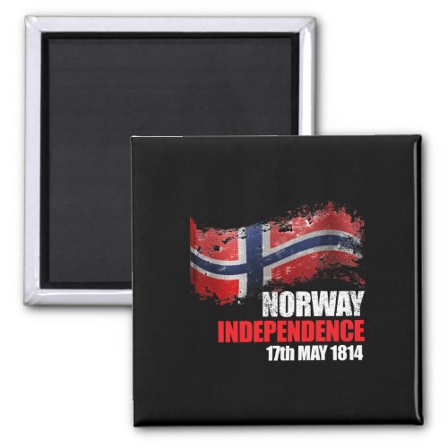 Flag Norwegian Independence Day  Magnet