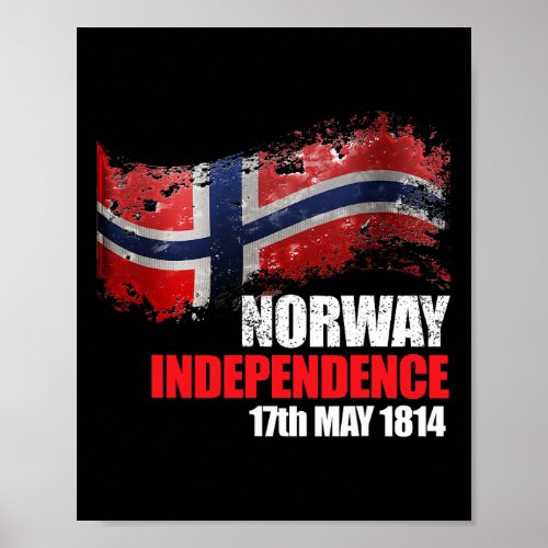 Flag Norwegian Independence Day  Poster