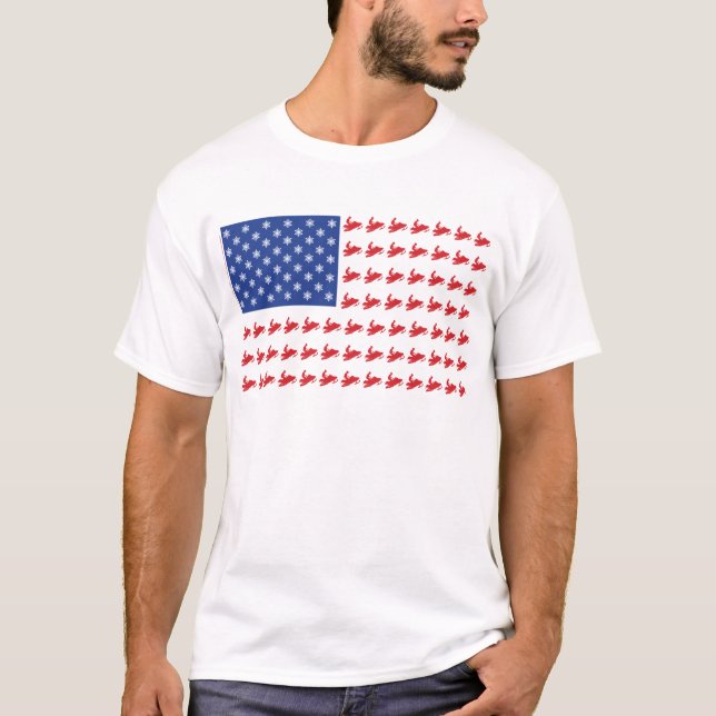 FLAG-O-SLEDS-Sno-Crosseps T-Shirt (Front)
