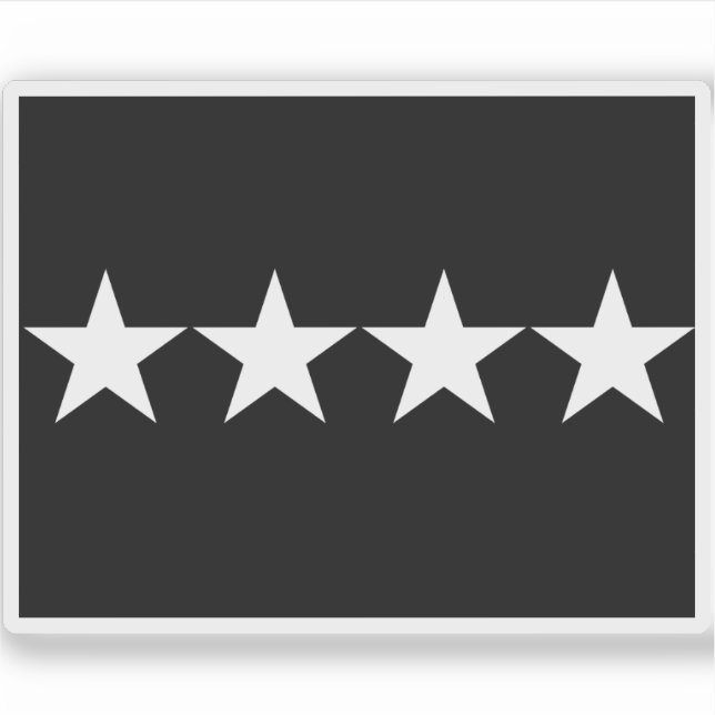 Flag of a United States Space Force general Sticker (Front)