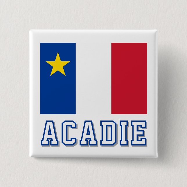 Flag of Acadia Button (Front)