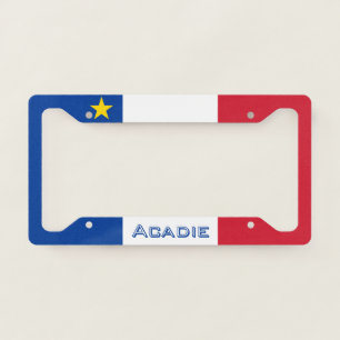 Flag of Acadia License Plate Frame