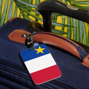 Flag of Acadia Luggage Tag