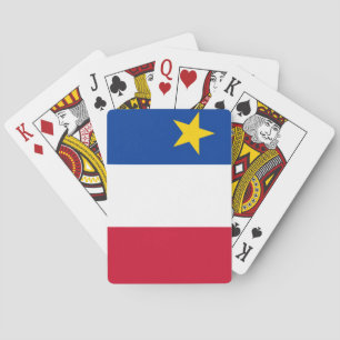 Flag of Acadia Poker Cards