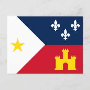 Flag of Acadiana Postcard