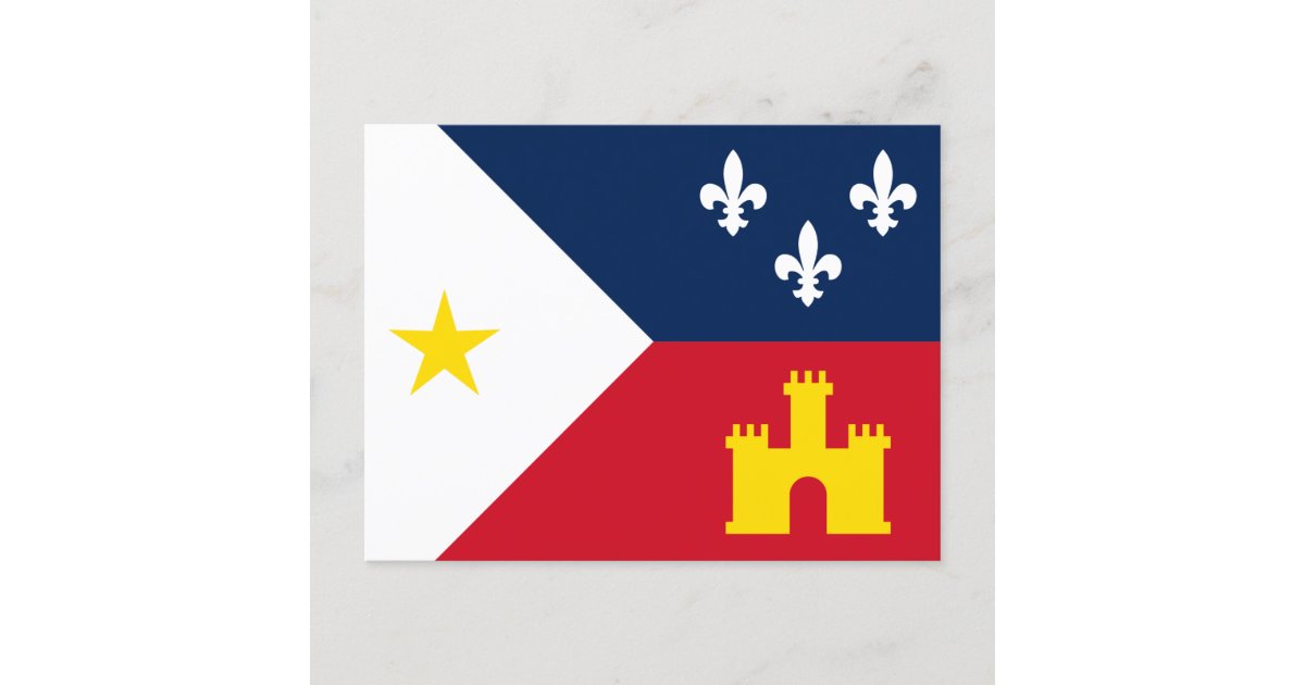 Flag of Acadiana Postcard | Zazzle