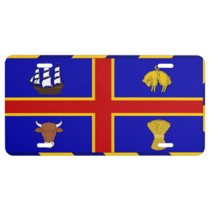 Flag of Adelaide, Australia License Plate