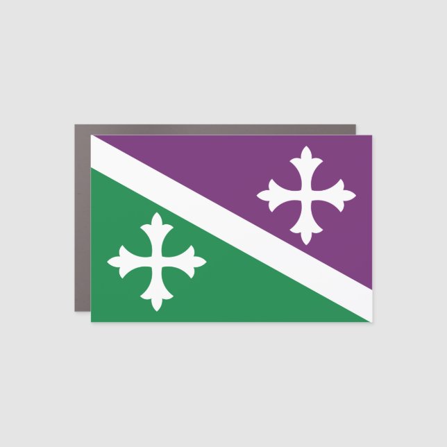 Flag of Adjuntas, Puerto Rico Car Magnet (Front)