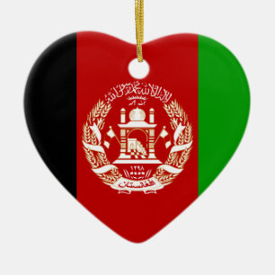 Flag of Afghanistan Ceramic Ornament
