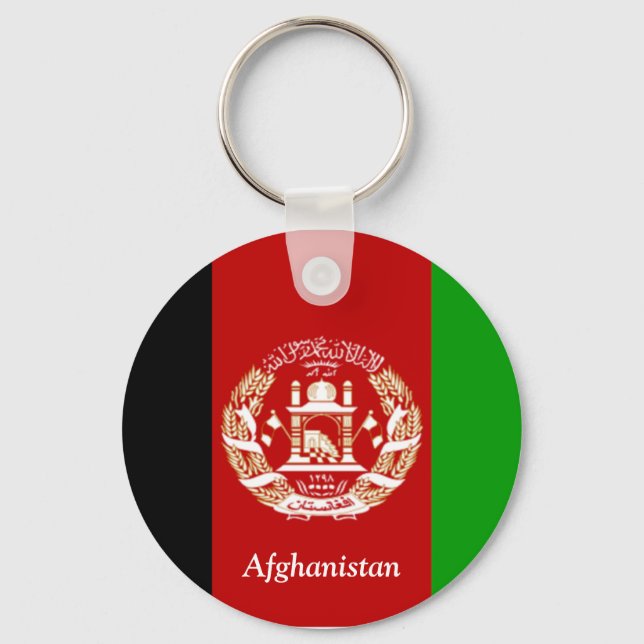 Flag of Afghanistan Keychain (Front)