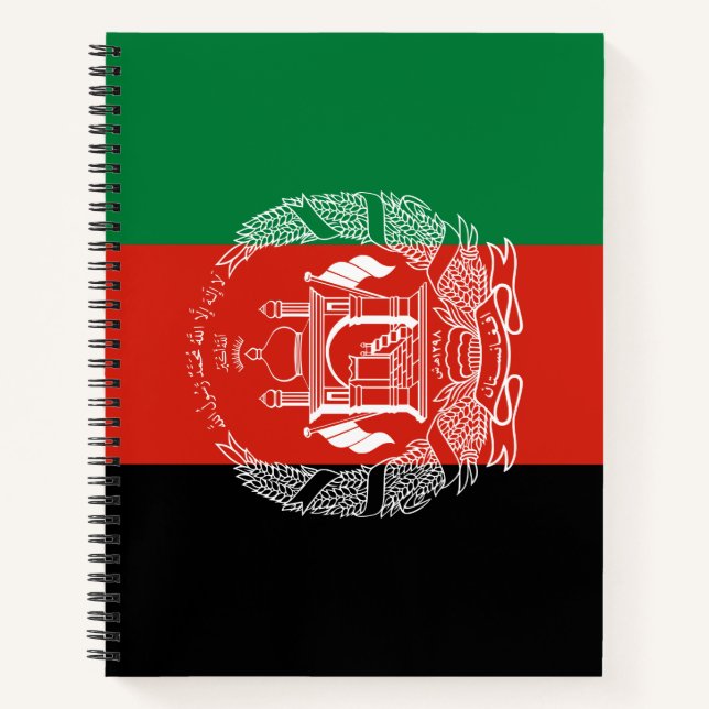 Flag of Afghanistan Notebook (Front)